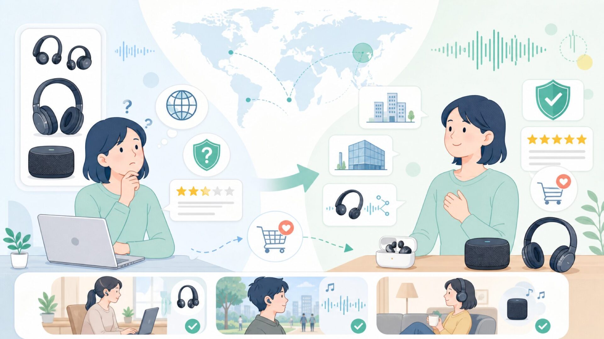nwmはどこの国のブランド？運営会社とNTTとの関係を解説の要点を表すイラスト
