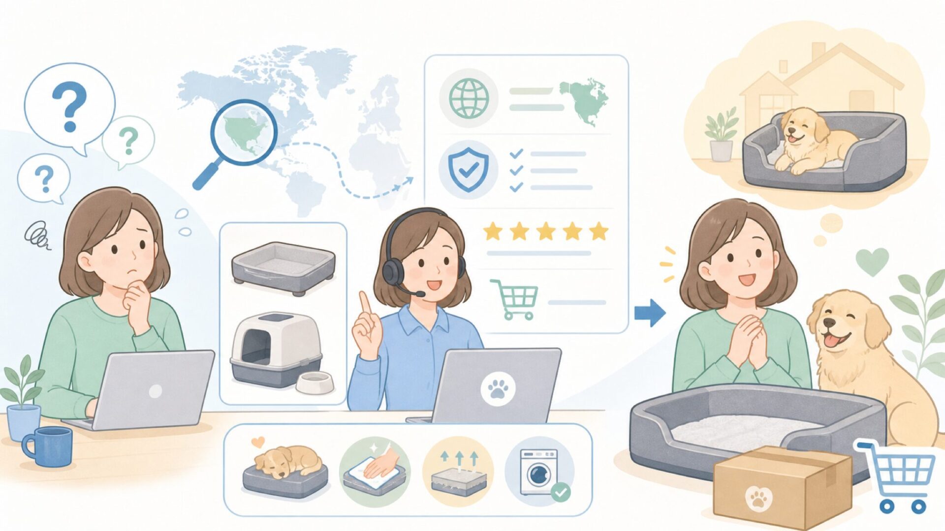 PetFusionはどこの国のブランド？安全性と代表商品を徹底解説の要点を表すイラスト