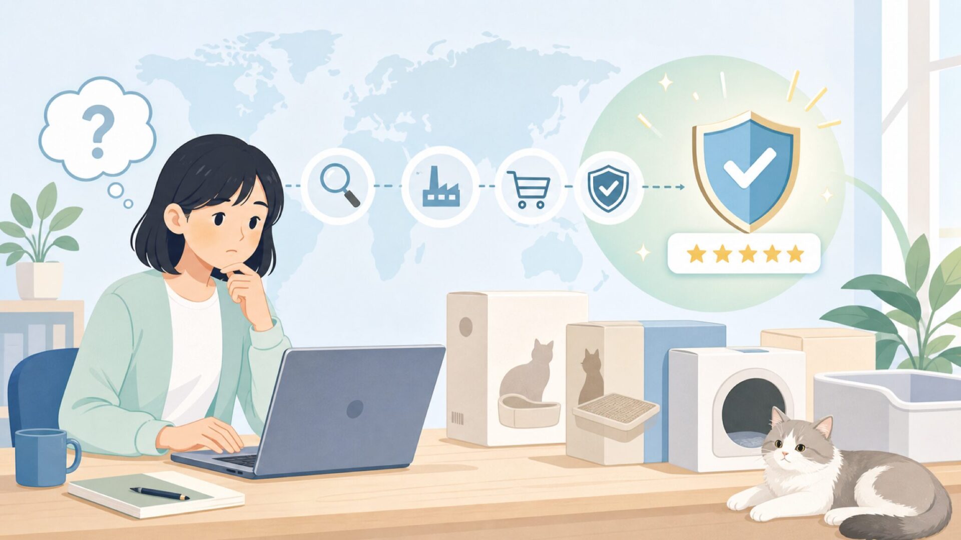 Pidanはどこの国のブランド？会社概要と正規品の選び方を解説の要点を表すイラスト