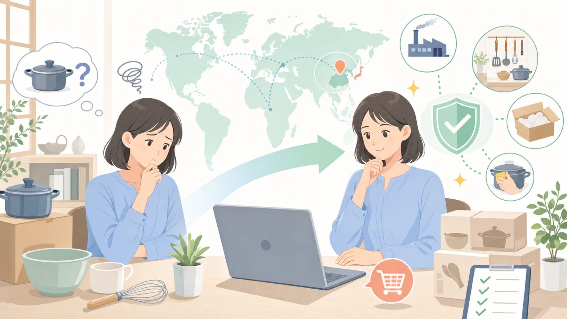Progressive Prepworksはどこの国？特徴と選び方の要点を表すイラスト