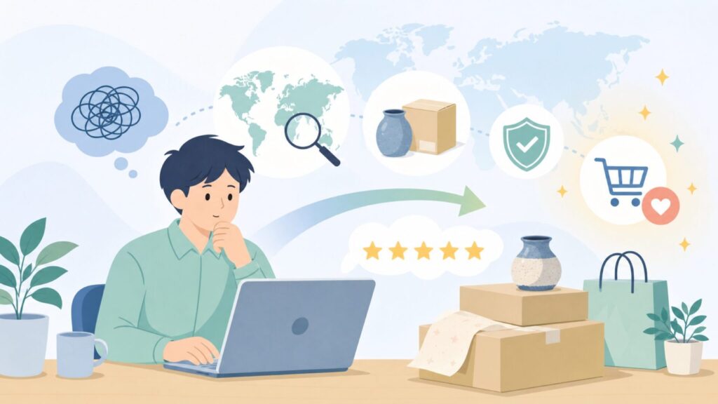 Prima Marketingはどこの国？クラフトブランドの正体を解説の要点を表すイラスト