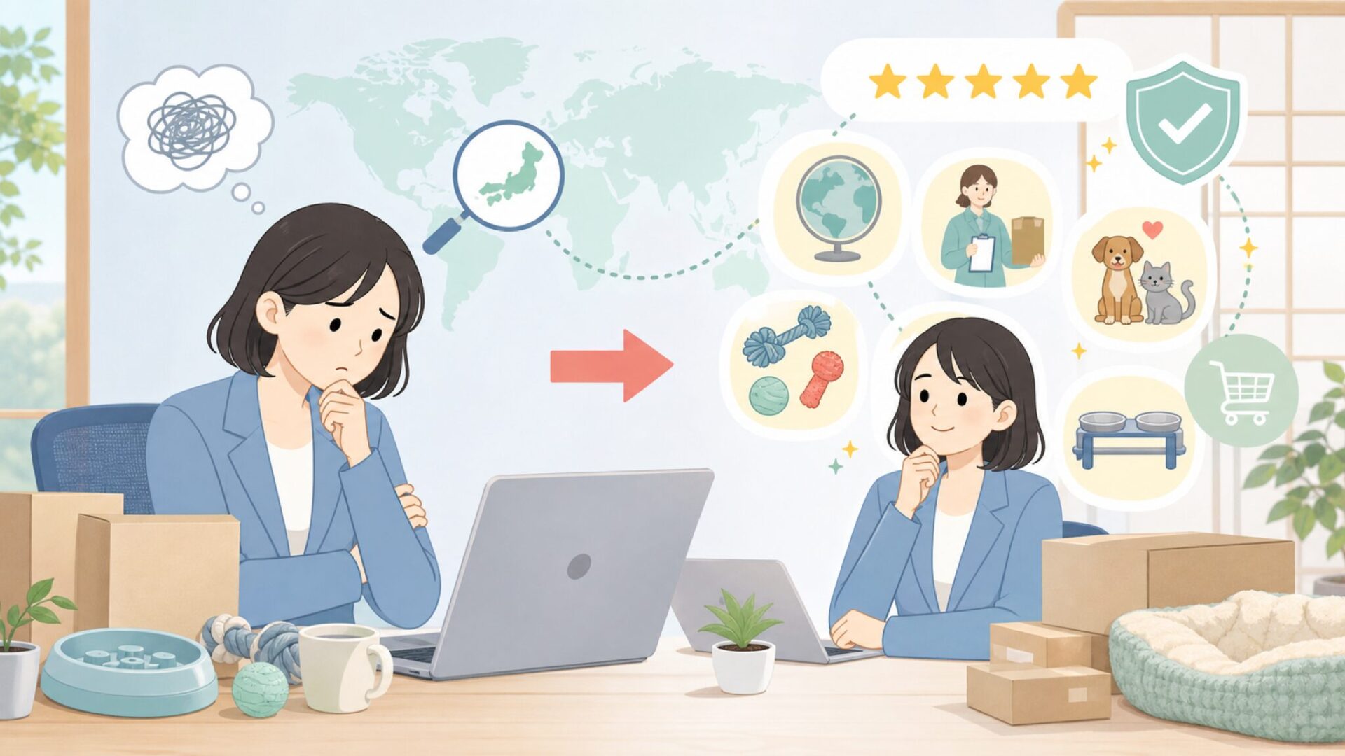 Messy Muttsはどこの国のブランド？特徴と選び方を解説の要点を表すイラスト