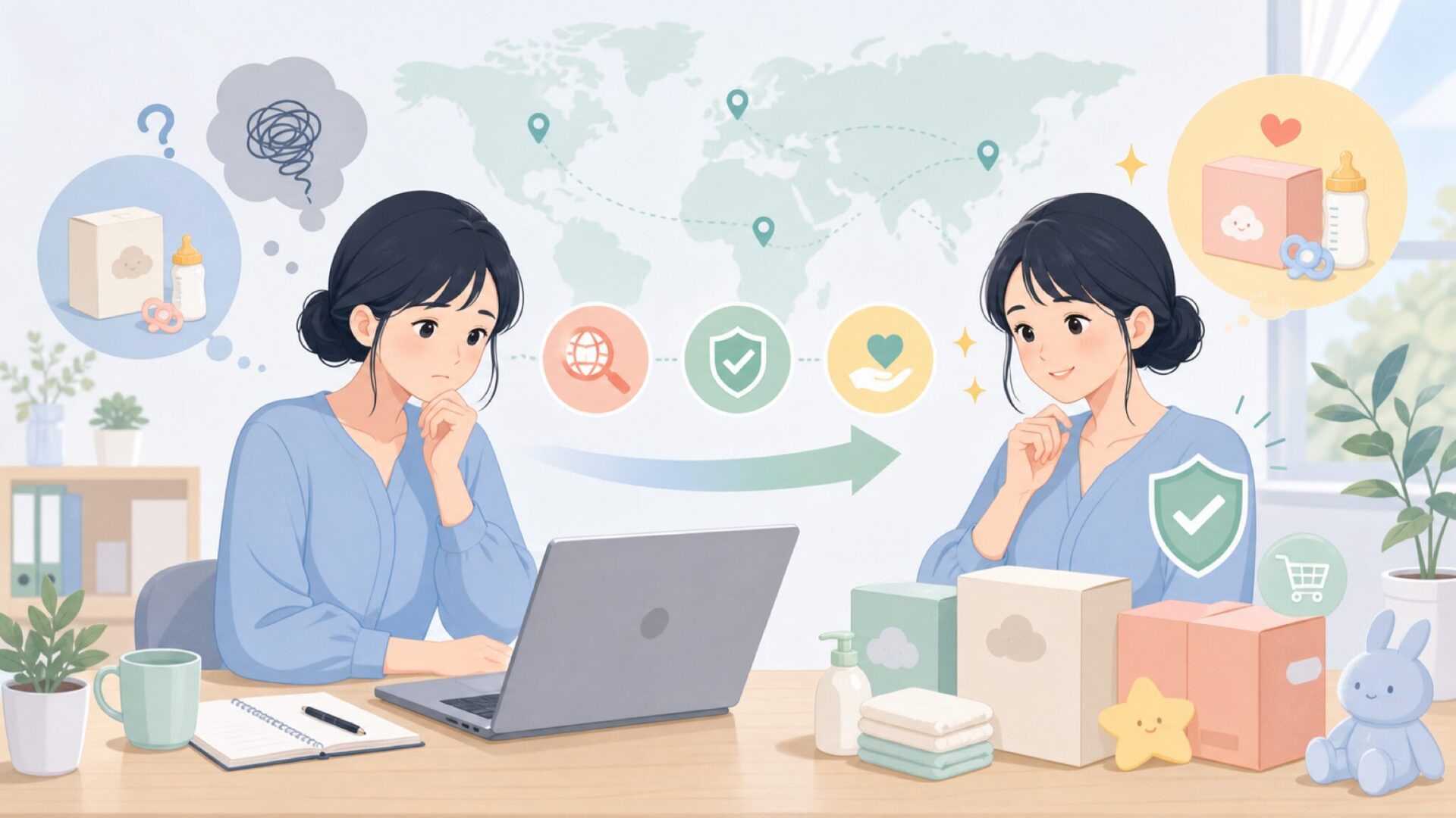 NumNumはどこの国のベビー用品ブランド?安全性と特徴を解説の要点を表すイラスト