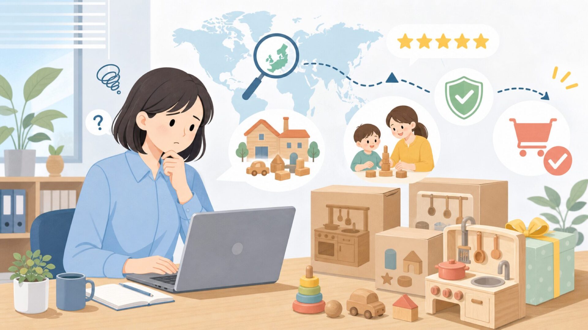 Classic Worldはどこの国？ドイツ発の知育玩具の安全性とおすすめを解説の要点を表すイラスト