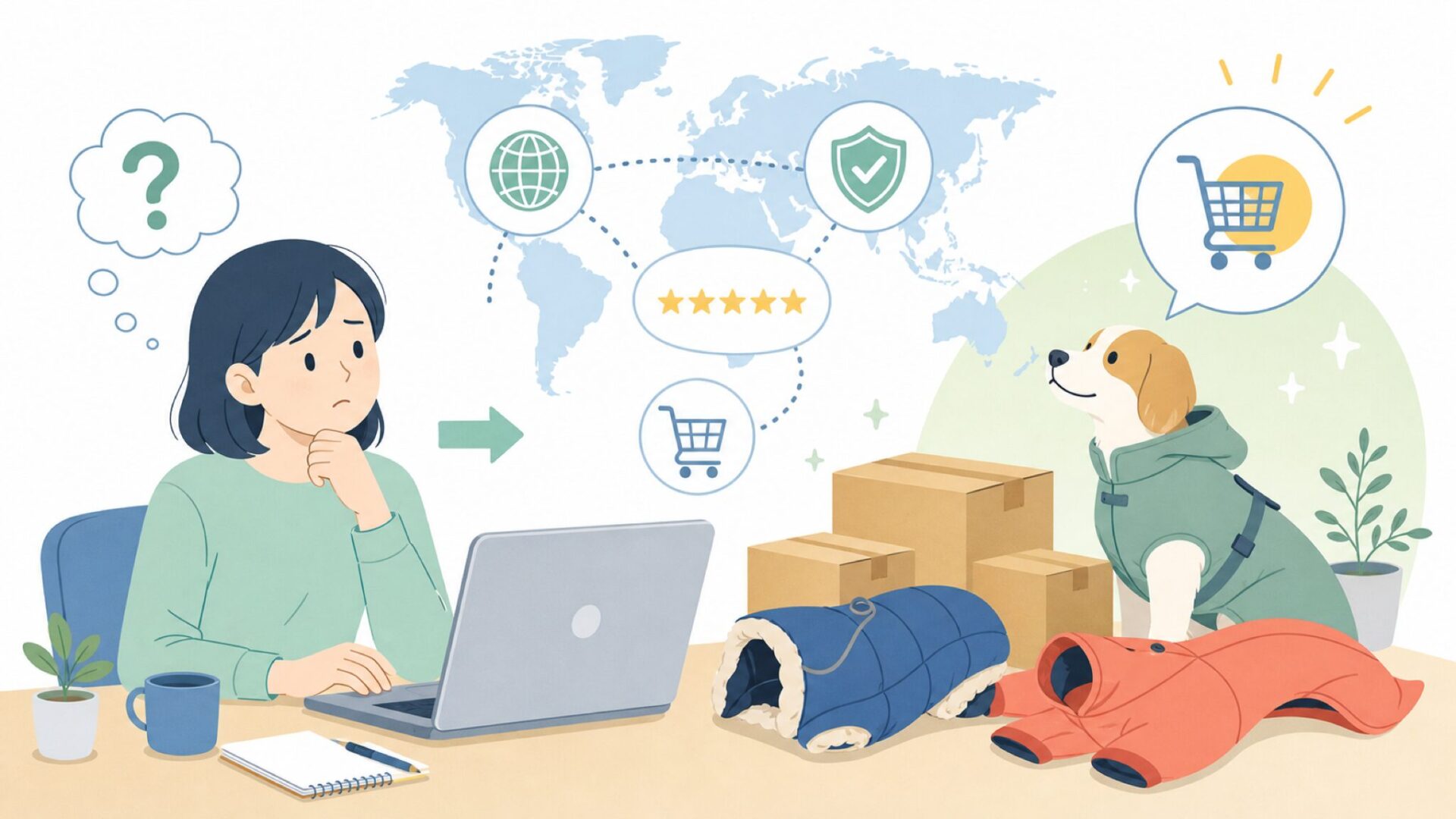 Hurttaはどこの国？フィンランド発ドッグブランドの実力の要点を表すイラスト