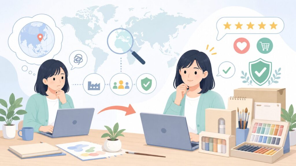 Grabie画材はどこの国?安全性と口コミを徹底解説の要点を表すイラスト