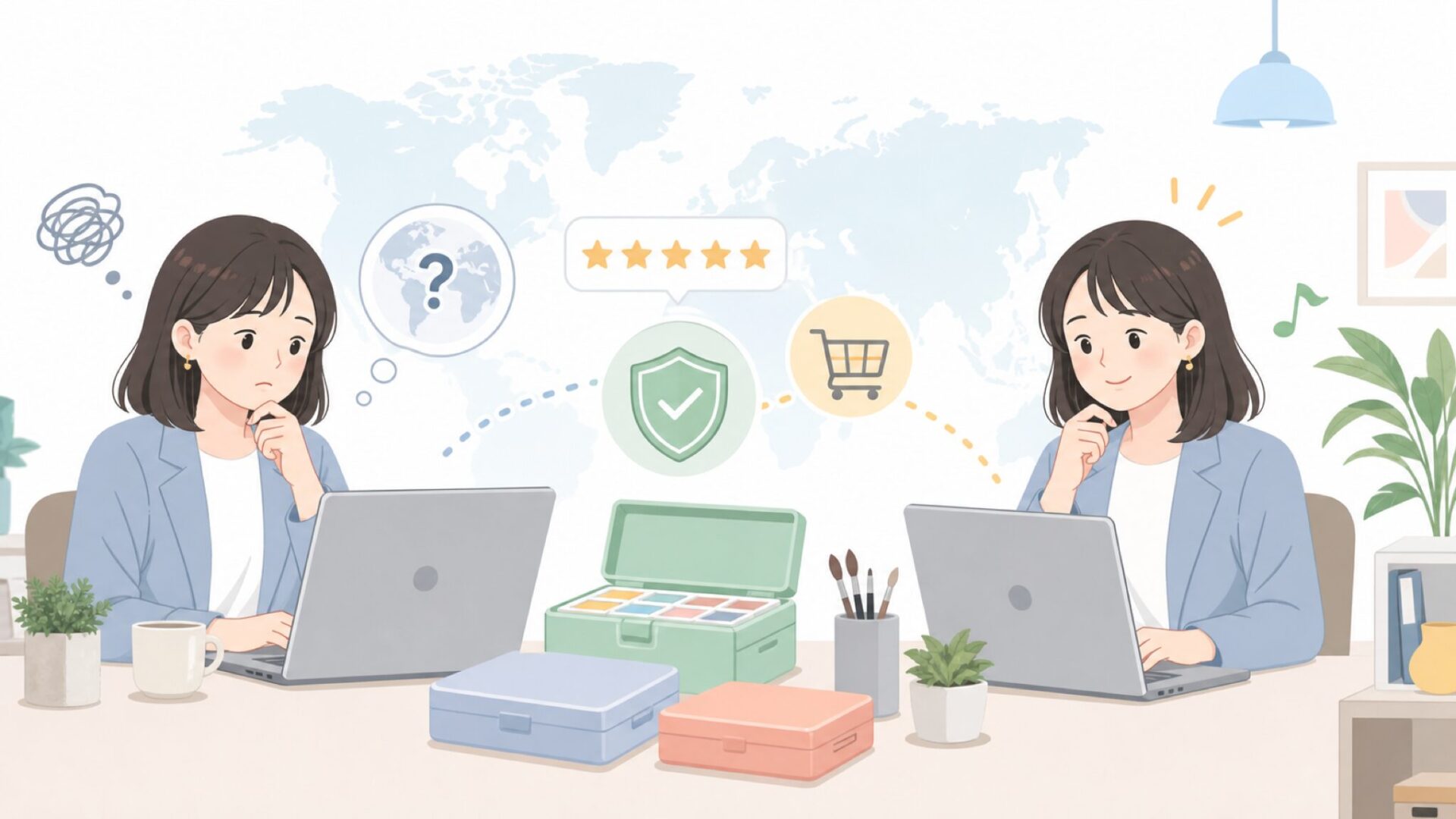 HIMI画材はどこの国のブランド?特徴と初心者向け選び方まとめの要点を表すイラスト