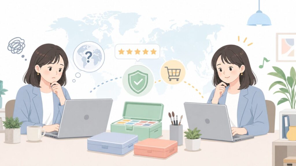 HIMI画材はどこの国のブランド？特徴と初心者向け選び方まとめの要点を表すイラスト