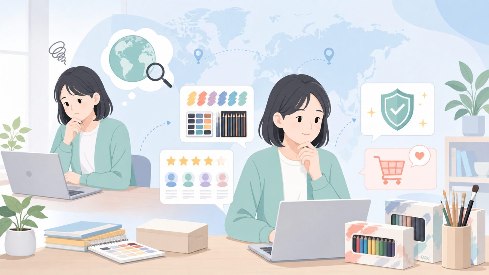 Artezaはどこの国の画材？発色と評判を徹底解説の要点を表すイラスト