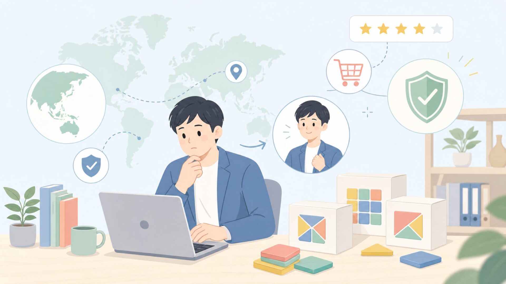 Connetixはどこの国のブランド?オーストラリア発知育タイルの購入ガイドの要点を表すイラスト