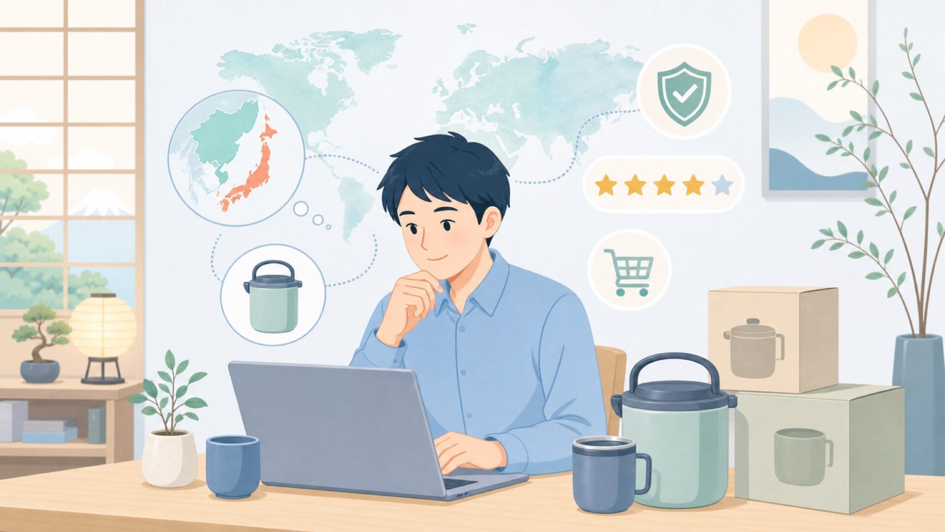 Emsaはどこの国のブランド?読み方とキッチン用品の魅力の要点を表すイラスト