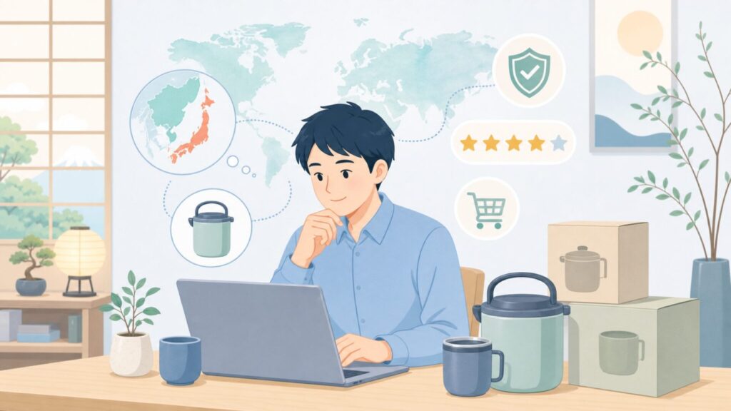 Emsaはどこの国のブランド?読み方とキッチン用品の魅力の要点を表すイラスト