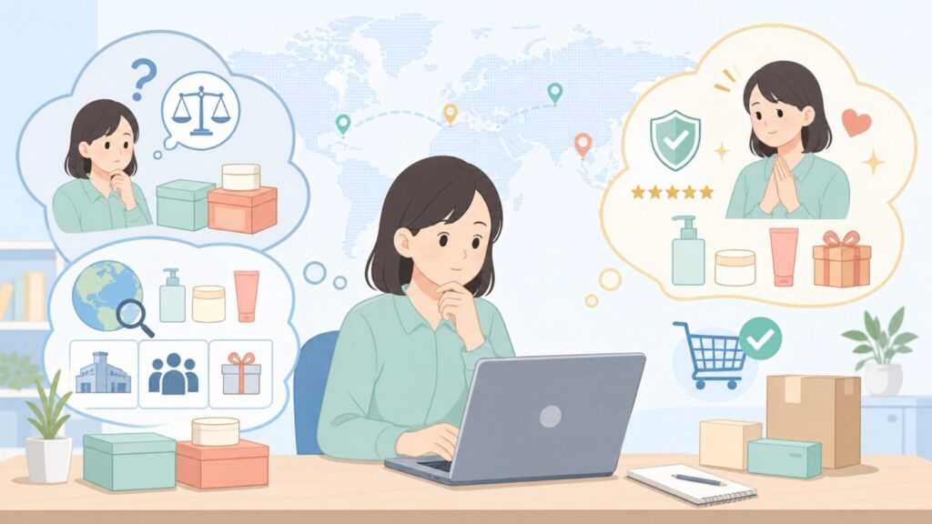 Sassi Juniorはどこの国のブランド?Sassyとの違いも解説の要点を表すイラスト