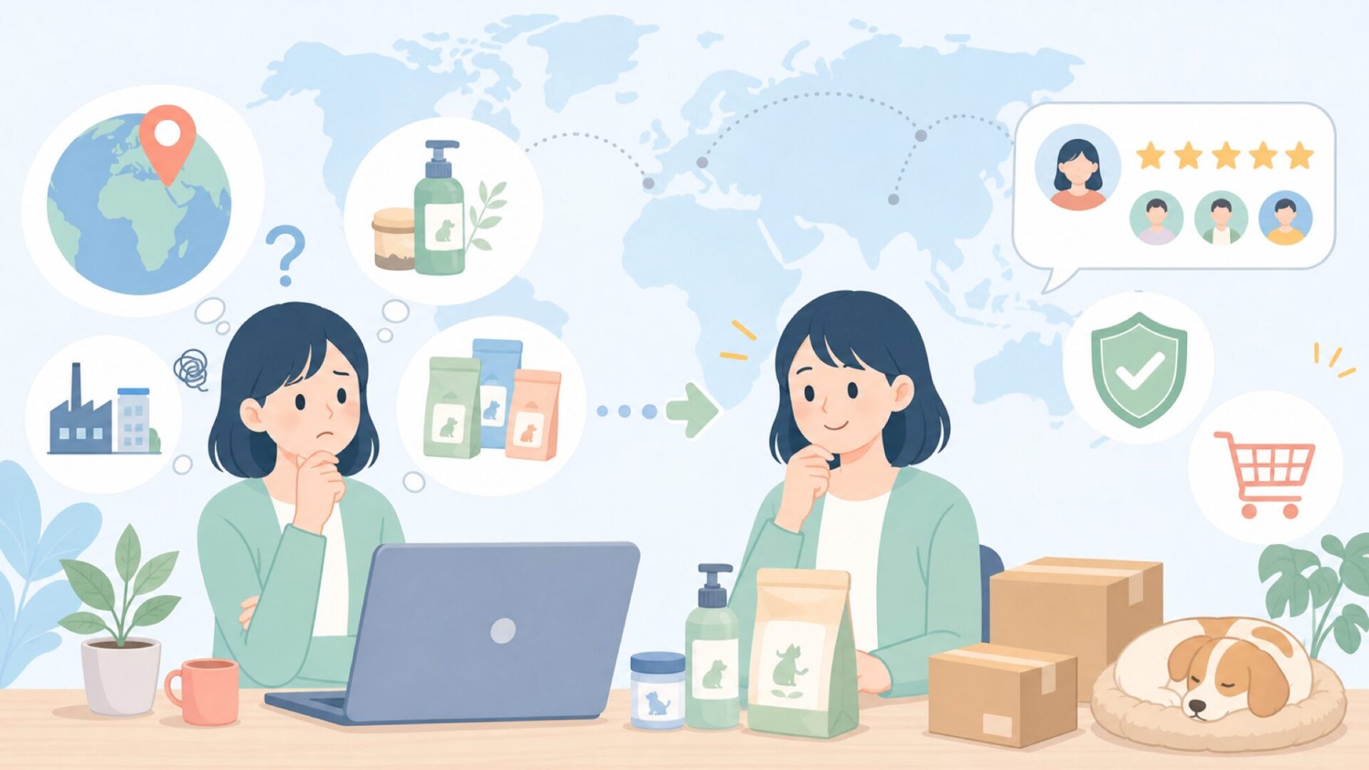 Almo Natureはどこの国のブランド?特徴と口コミを解説の要点を表すイラスト
