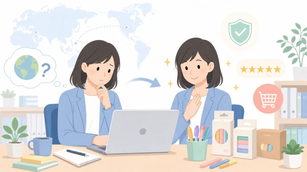 STABILOはどこの国の文具ブランド?代表商品を解説の要点を表すイラスト