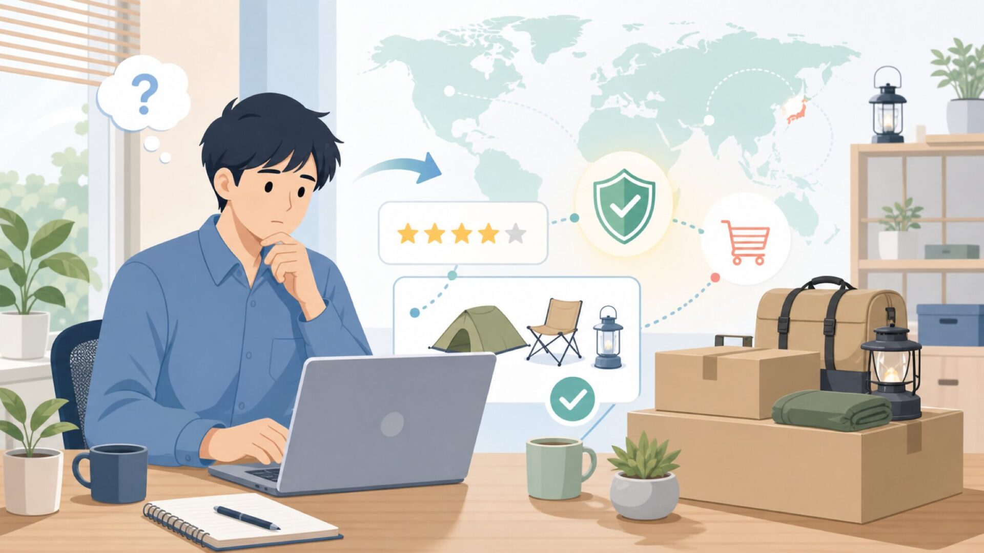 Blackdeerはどこの国のブランド?品質と選び方を徹底解説の要点を表すイラスト