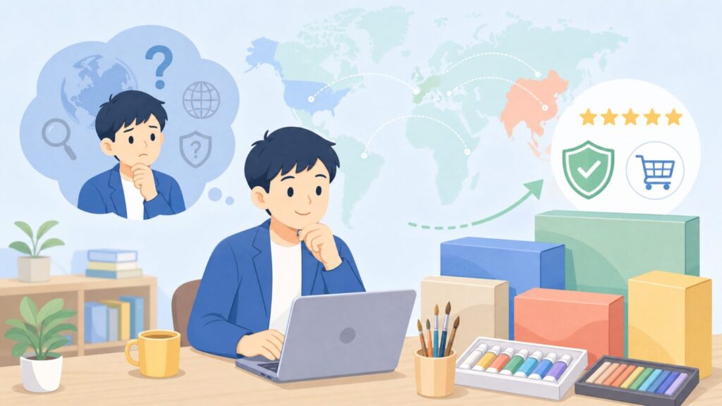 Artechoはどこの国の画材？安全性・品質・比較を徹底解説の要点を表すイラスト
