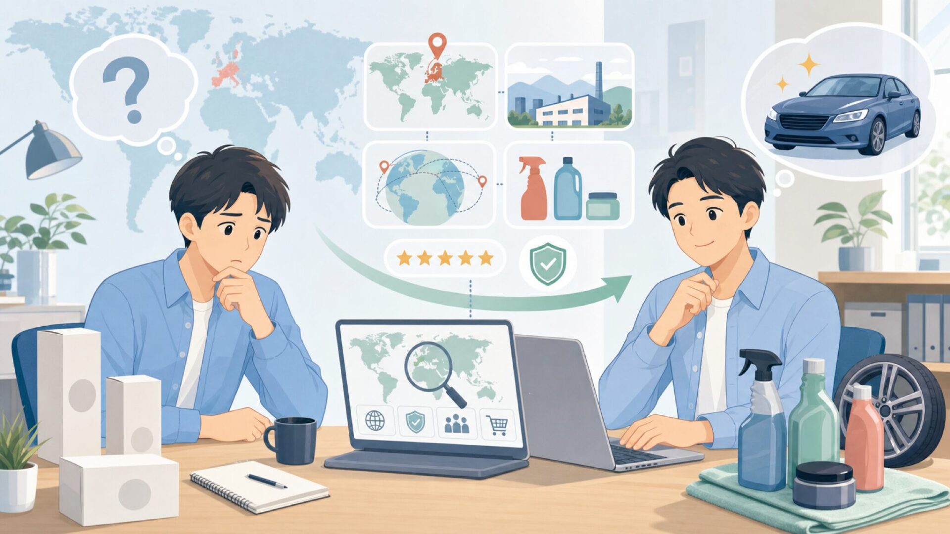 SONAXはどこの国?ドイツ発ブランドの歴史と人気商品を解説の要点を表すイラスト