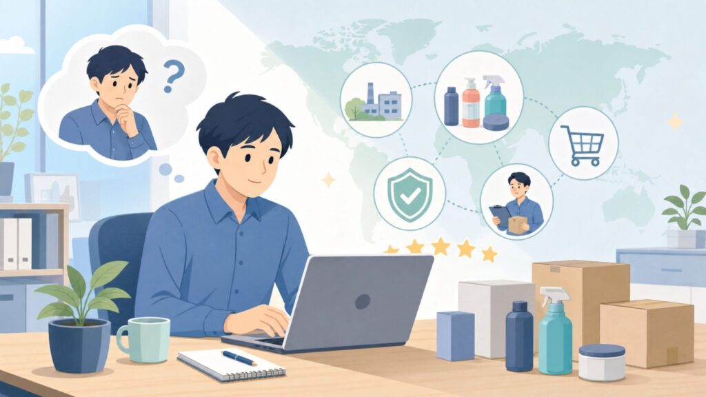 P&S Detail Productsはどこの国?代表商品と選び方の要点を表すイラスト