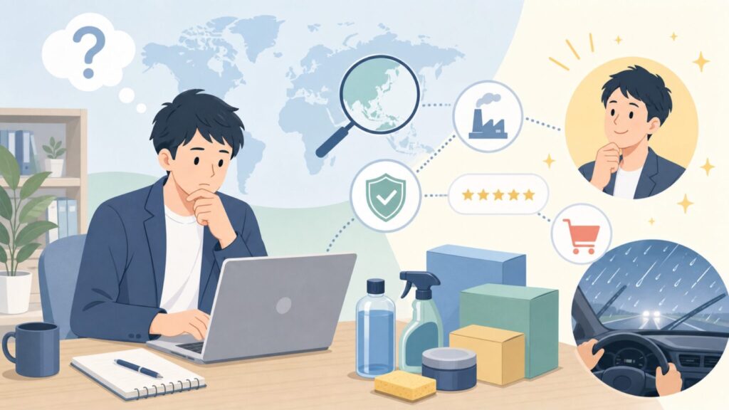 Rain-Xはどこの国のブランド？特徴と商品を徹底解説の要点を表すイラスト