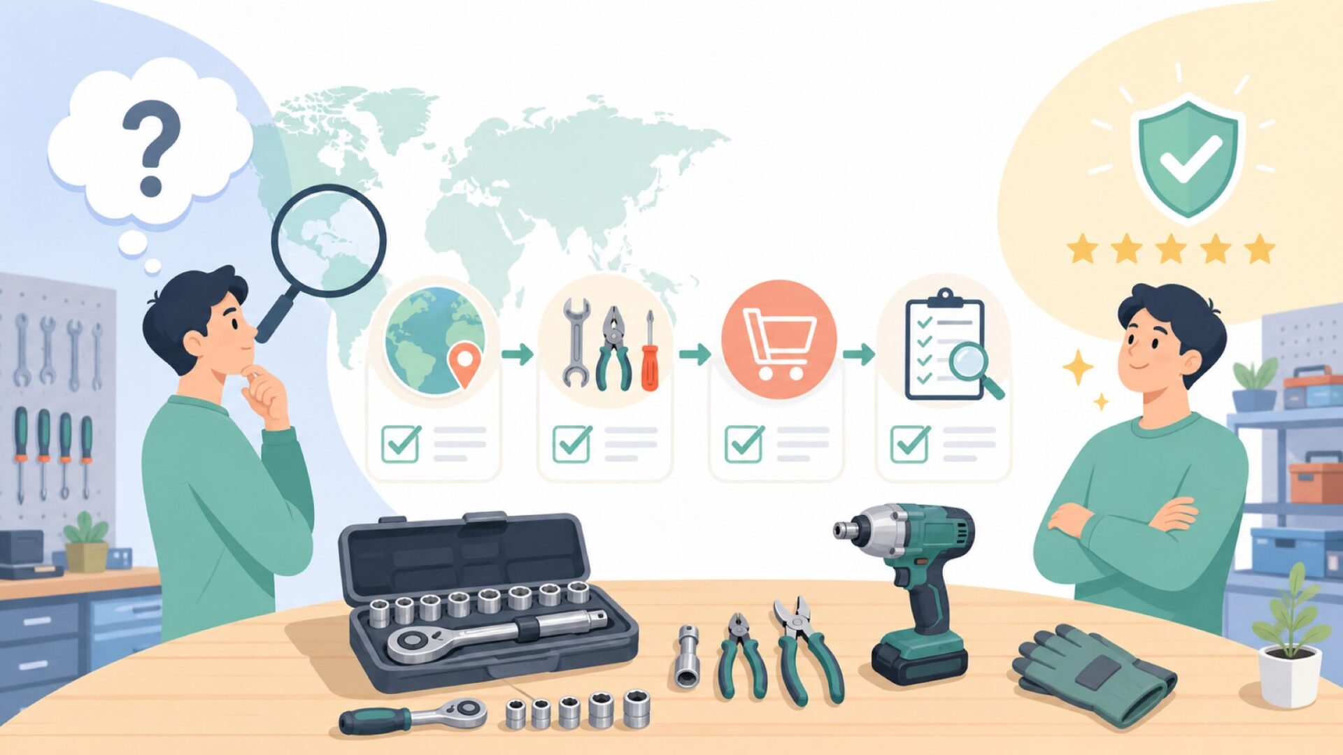 Pro'sKitはどこの国のブランド?会社概要と工具の特徴を解説の要点を表すイラスト