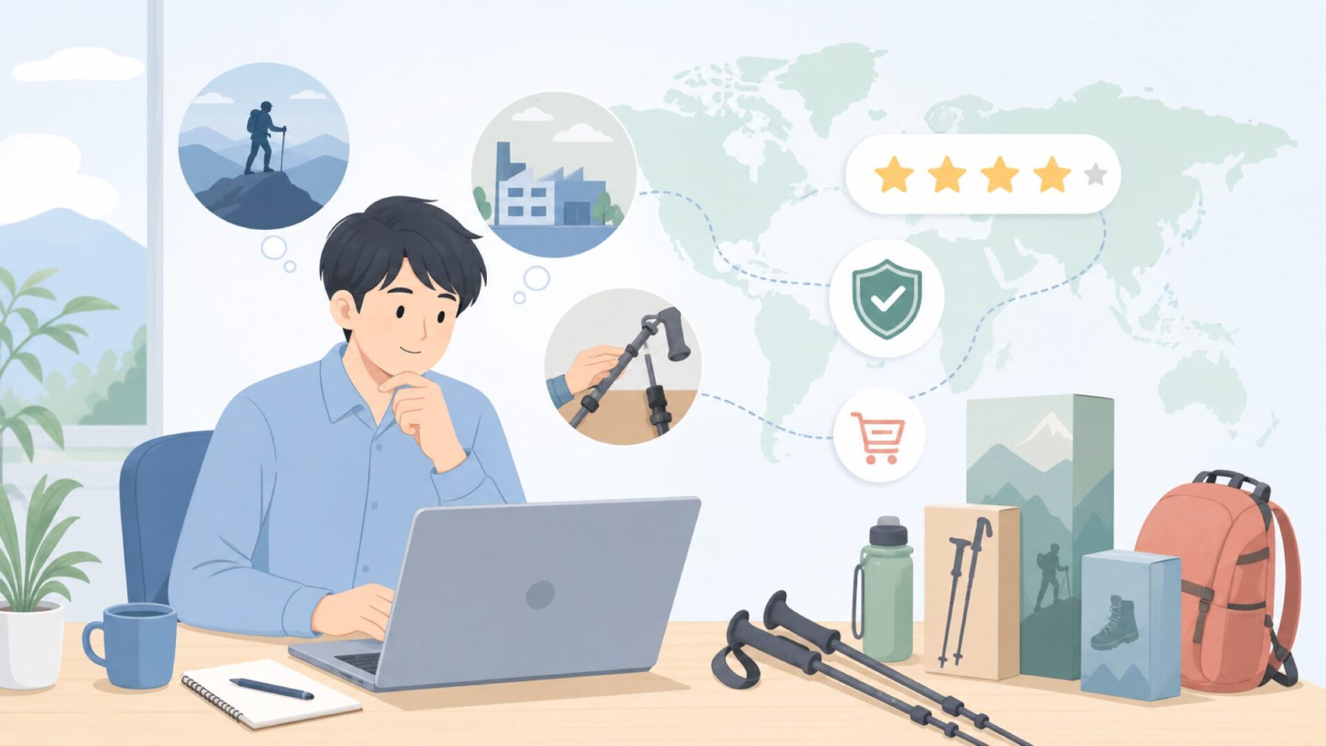 Leki(レキ)はどこの国のブランド?歴史と実力を徹底解説の要点を表すイラスト