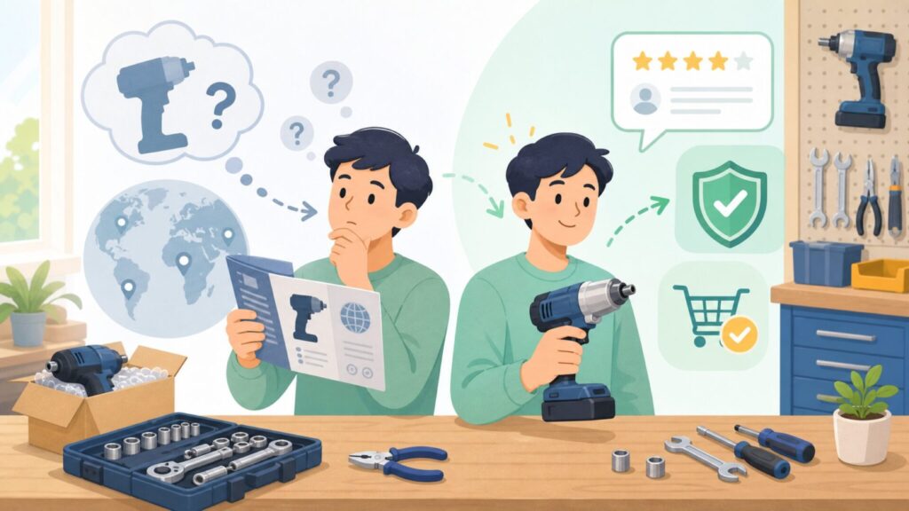 Felo工具はどこの国のブランド?評判とドイツ製の実力を解説の要点を表すイラスト