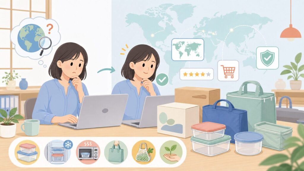 スタッシャーはどこの国のブランド？口コミと容量目安をわかりやすく解説の要点を表すイラスト