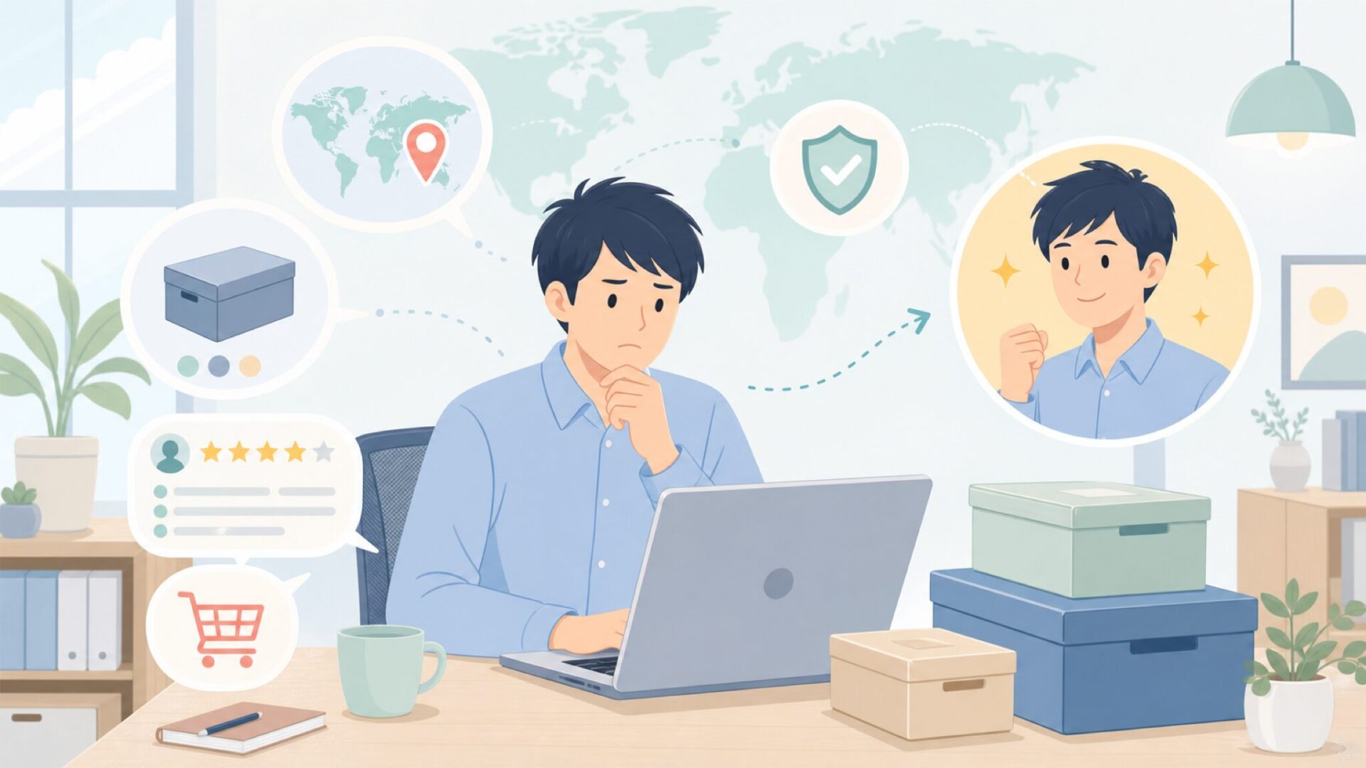 mDesign収納はどこの国?販売元・レビューでわかる選び方の要点を表すイラスト