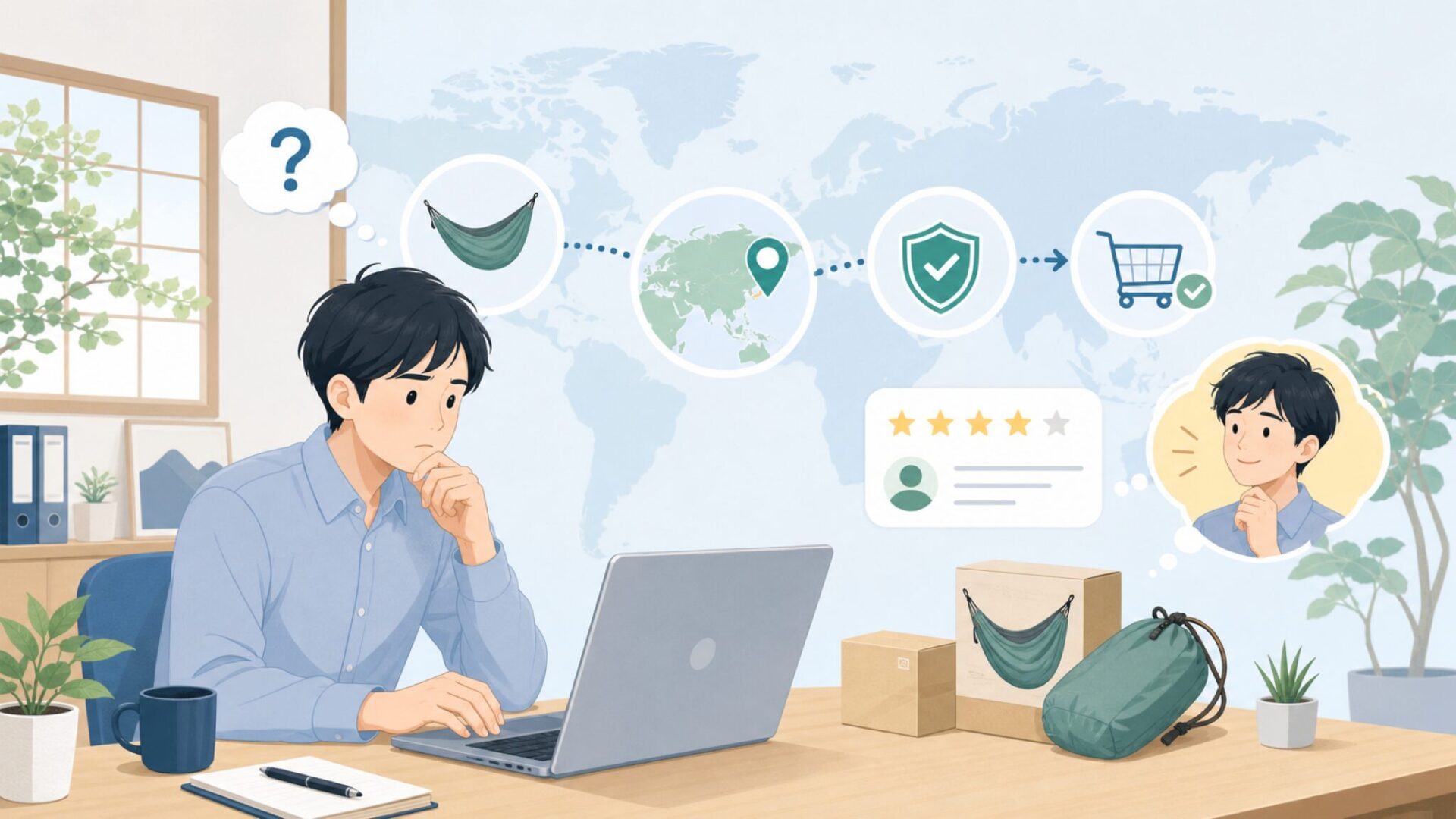 Kammokはどこの国のアウトドアブランド?信頼して選べる理由の要点を表すイラスト
