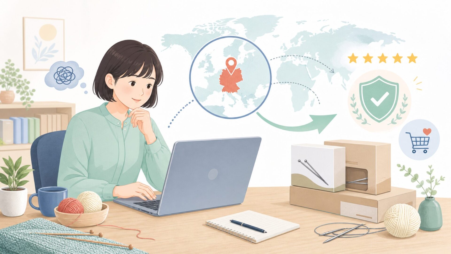 addi編み針はどこの国?ドイツ発ブランドの実力を徹底解説の要点を表すイラスト