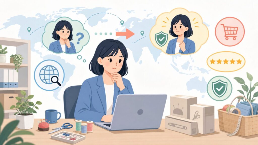 Dritz(ドリッツ)裁縫道具はどこの国?ブランドの正体を解説の要点を表すイラスト