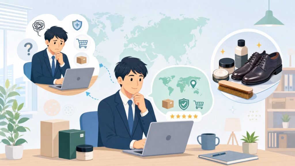 Collonilシューケアはどこの国?特徴と口コミを徹底解説の要点を表すイラスト