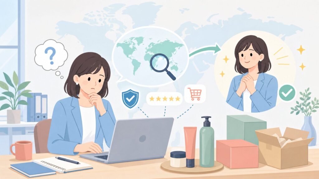 ケビンマーフィーはどこの国のブランド？正規品と人気商品の選び方の要点を表すイラスト