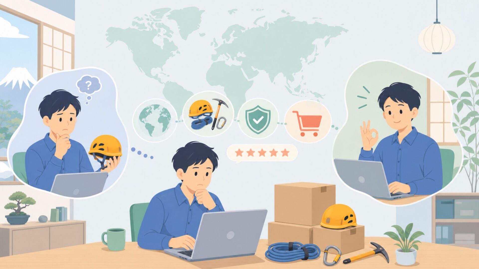 Grivel(グリベル)はどこの国のブランド?クライミング用品を解説の要点を表すイラスト