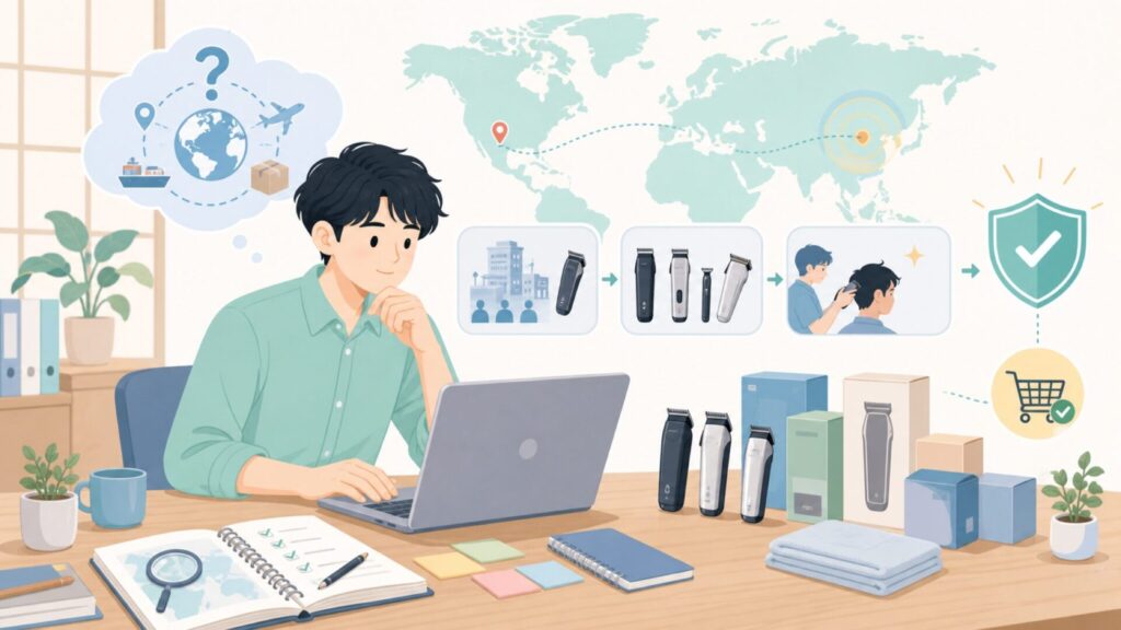 Andisバリカンはどこの国？歴史と現行ラインナップを徹底解説の要点を表すイラスト