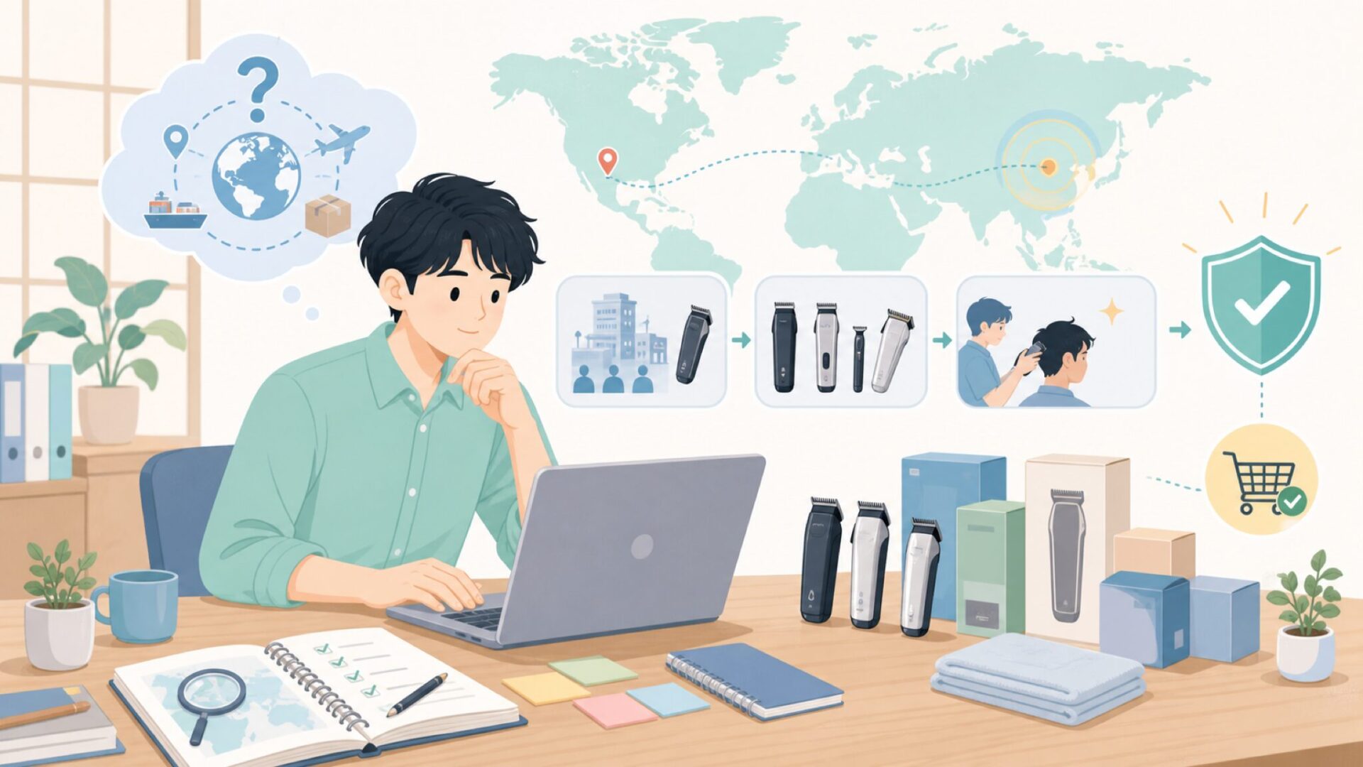 Andisバリカンはどこの国?歴史と現行ラインナップを徹底解説の要点を表すイラスト
