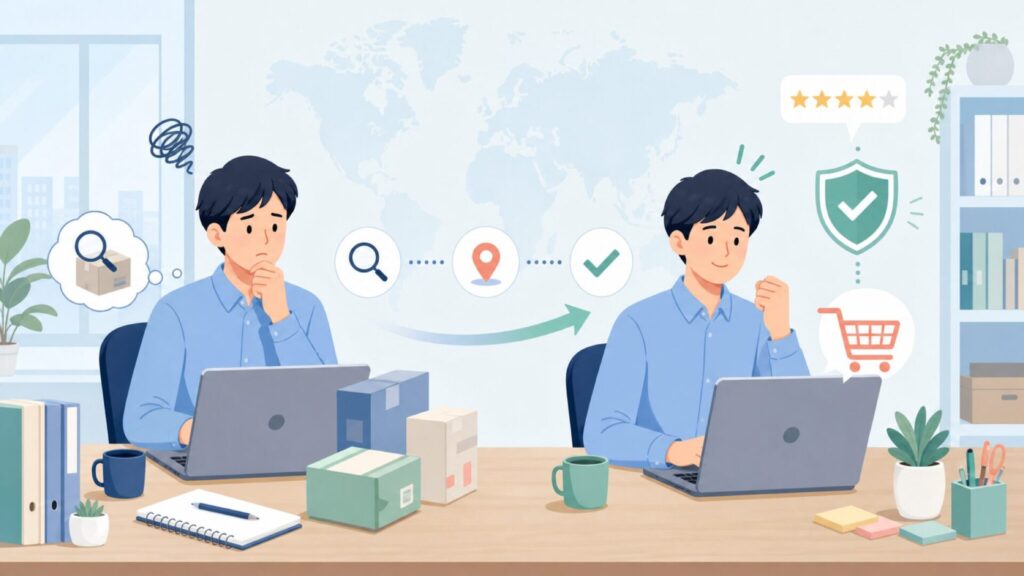 EXACOMPTAはどこの国の文房具?フランス発の魅力を解説の要点を表すイラスト