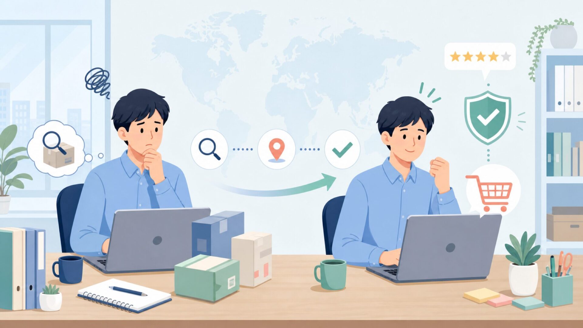 EXACOMPTAはどこの国の文房具?フランス発の魅力を解説の要点を表すイラスト