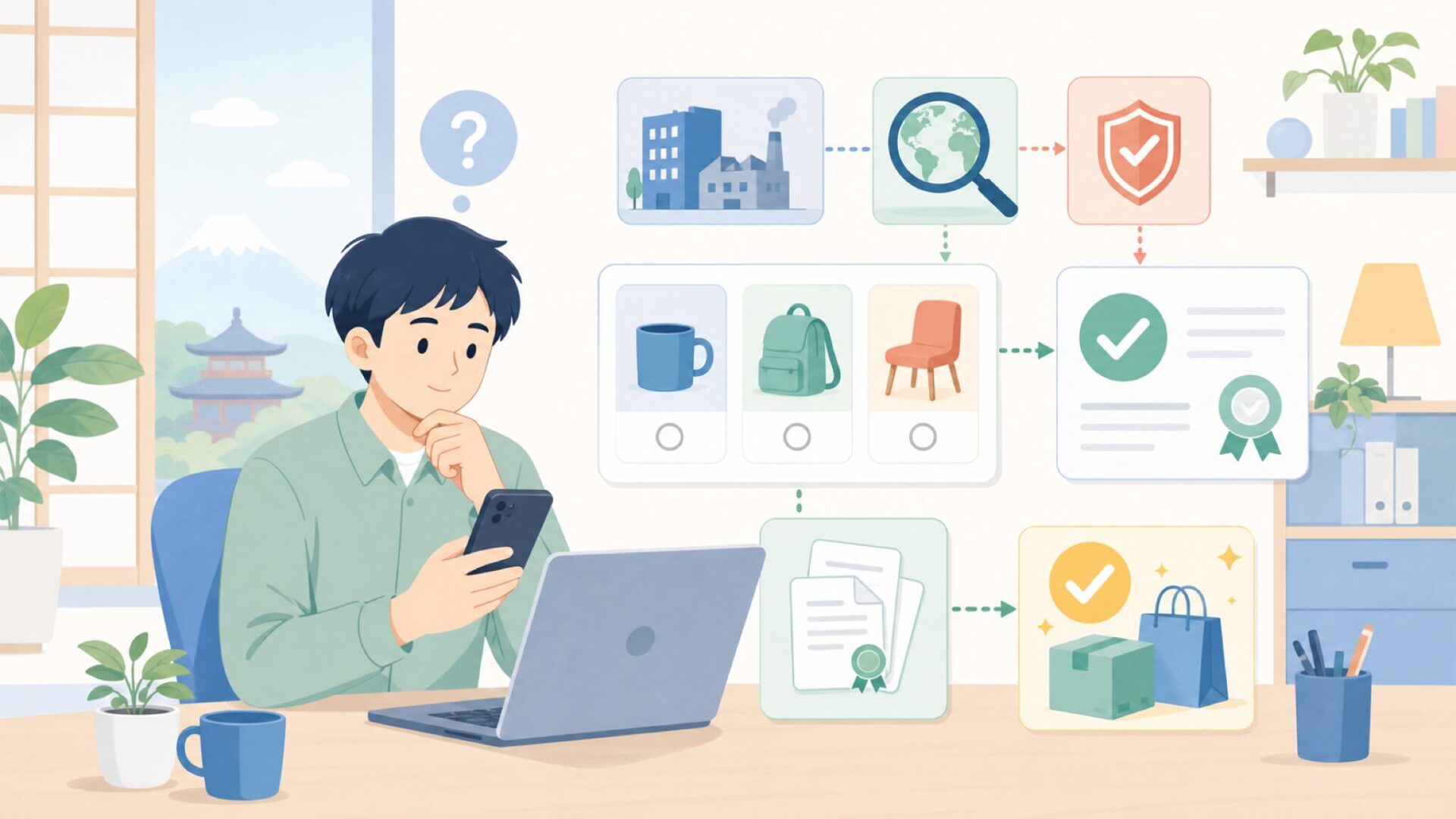 AC Infinityはどこの国のメーカー？会社の正体を確認するを表すイラスト