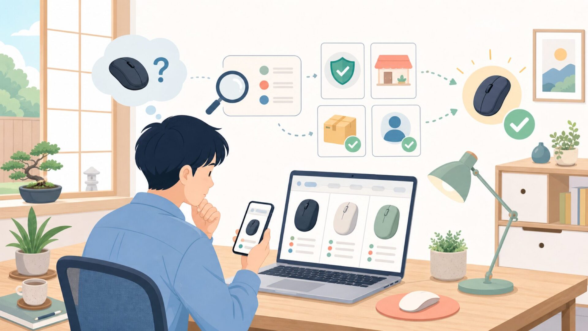 Uiosmuphはどこの国のブランド？Amazonで見かける正体を整理を表すイラスト