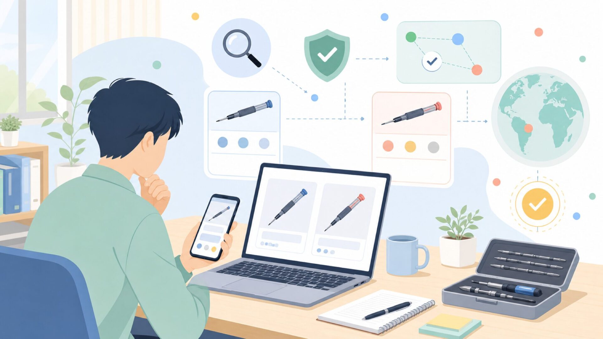 Vastar精密ドライバーはどこの国?ブランドの正体を表すイラスト