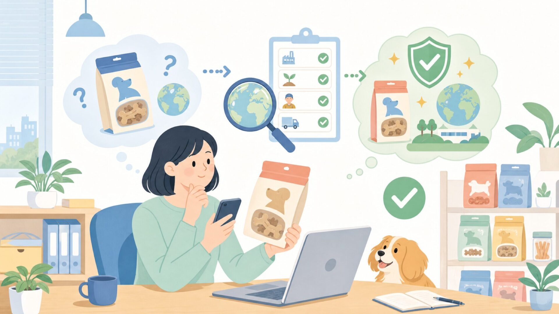 Barkworthiesはどこの国の商品？ブランドの正体と原産国を表すイラスト