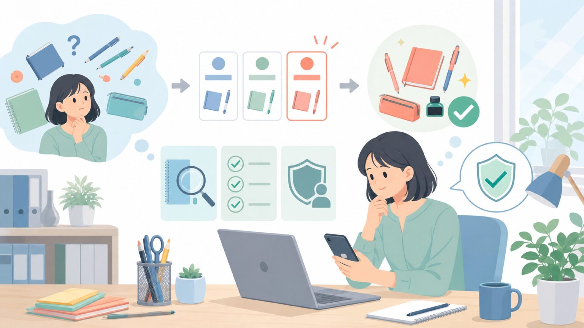 Online Germany文房具はどこの国?まず気になる正体を整理するを表すイラスト