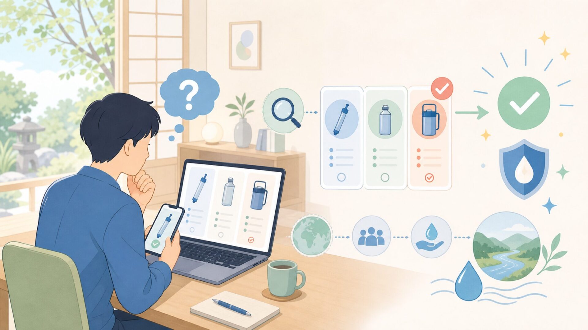 LifeStrawはどこの国のブランド?成り立ちからわかる正体を表すイラスト