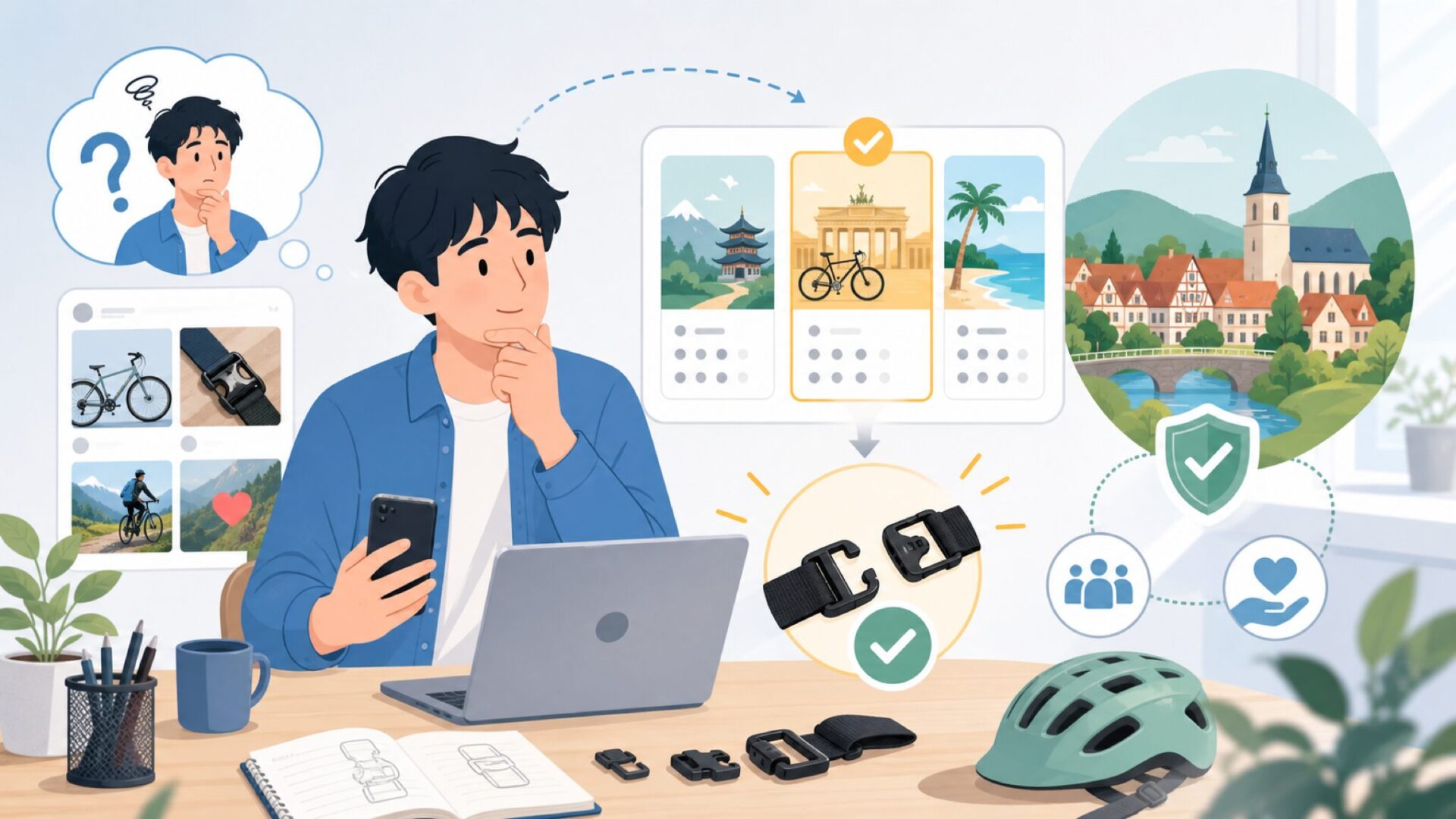 FIDLOCKはどこの国のブランド？ドイツ発の留め具メーカーの正体を表すイラスト