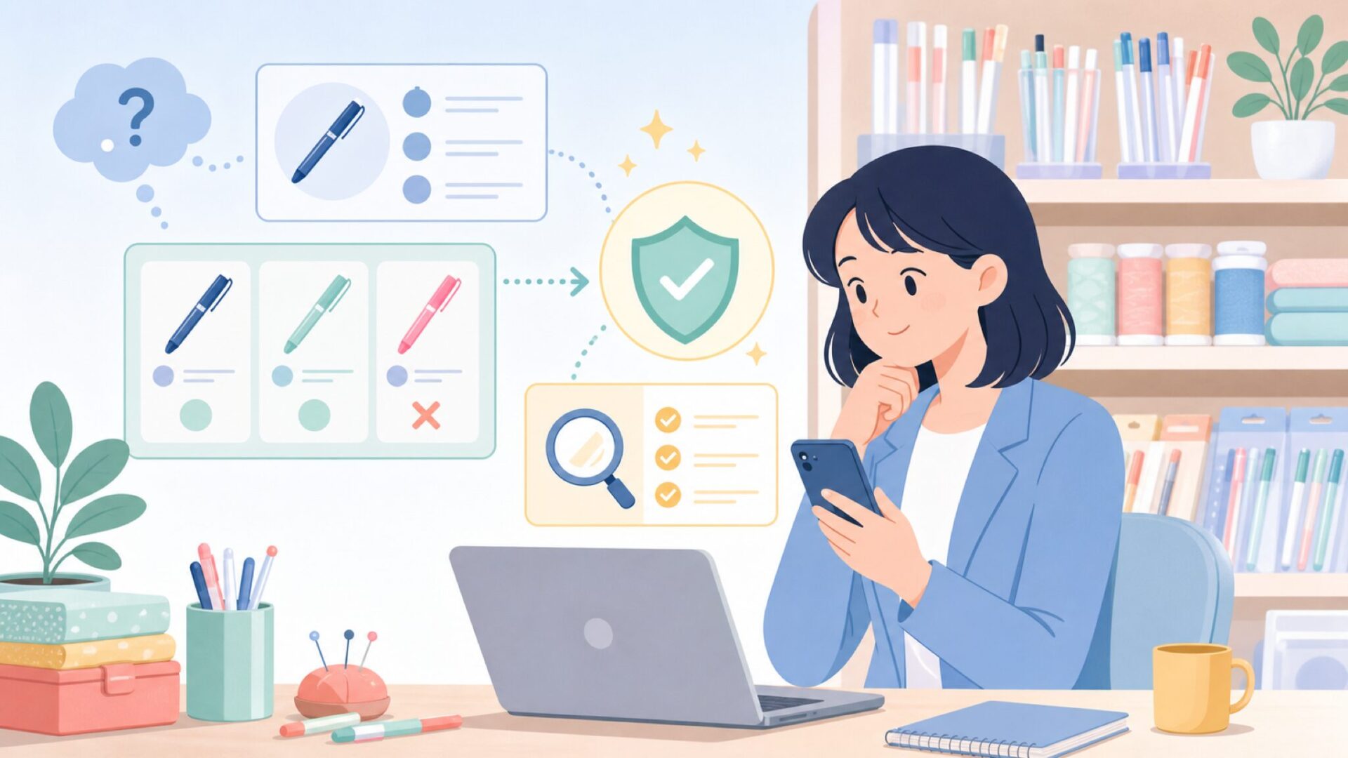 Sewline(ソーライン)はどこの国のブランド?正体を確認を表すイラスト