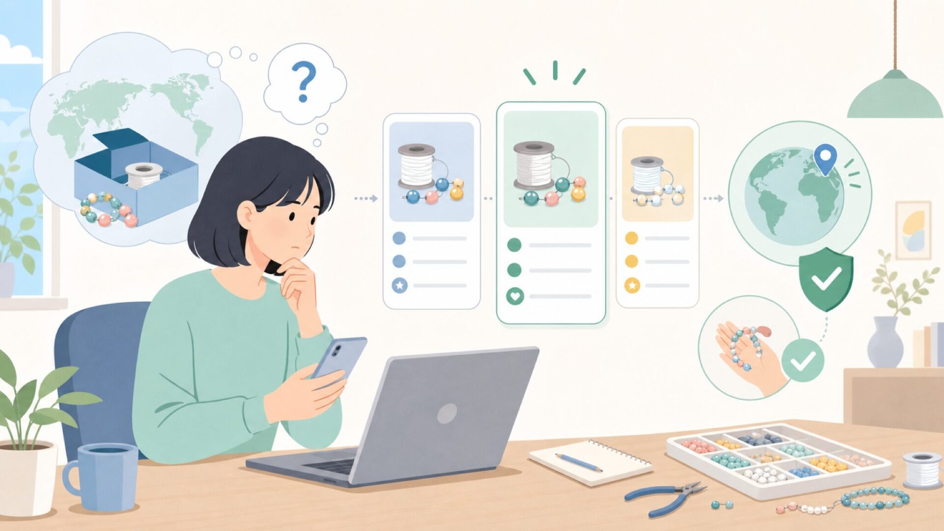 Beadalonはどこの国のブランド？名前の由来から探る正体を表すイラスト