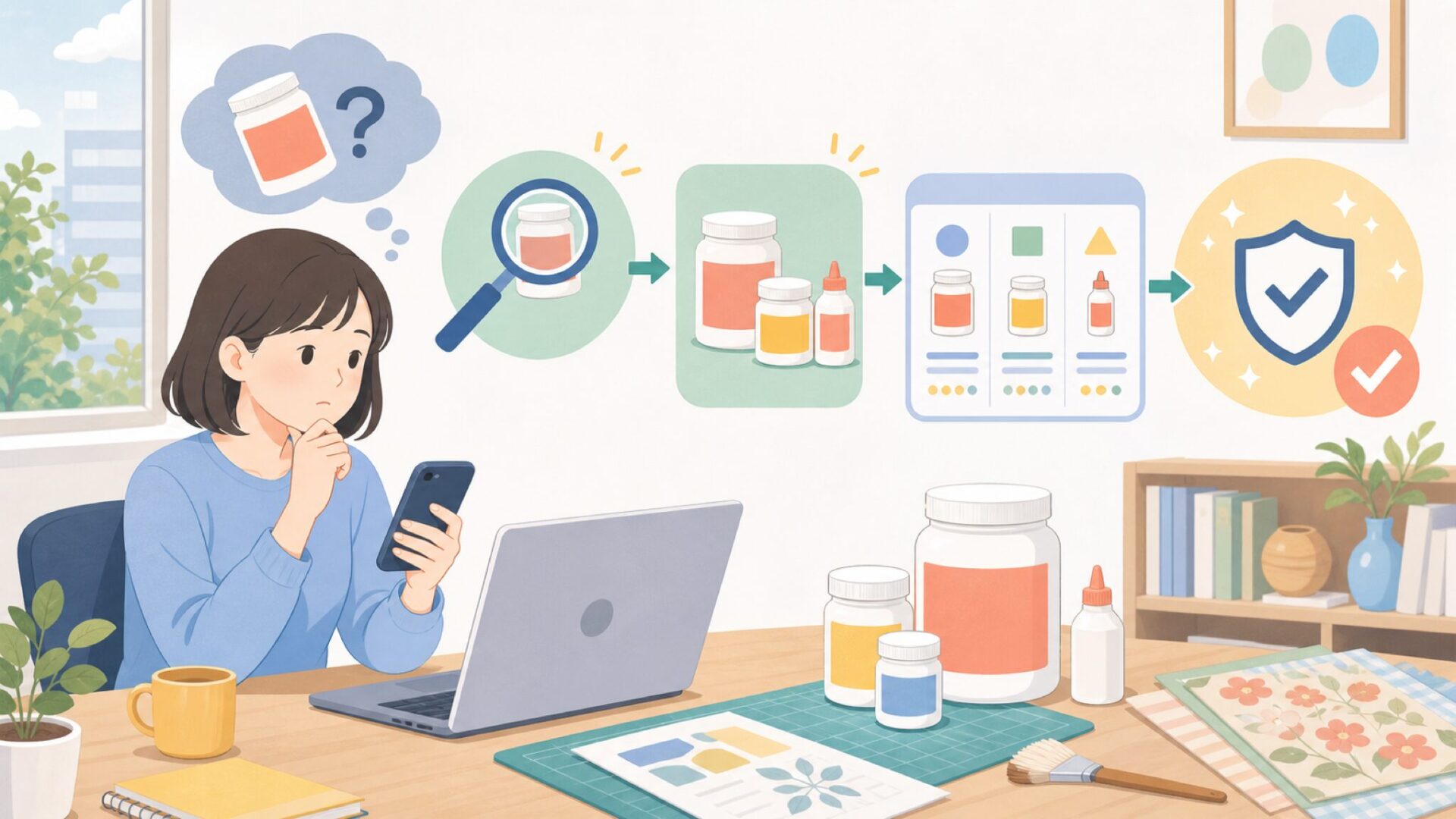 Mod Podgeはどこの国の商品？正体と仕組みを整理を表すイラスト