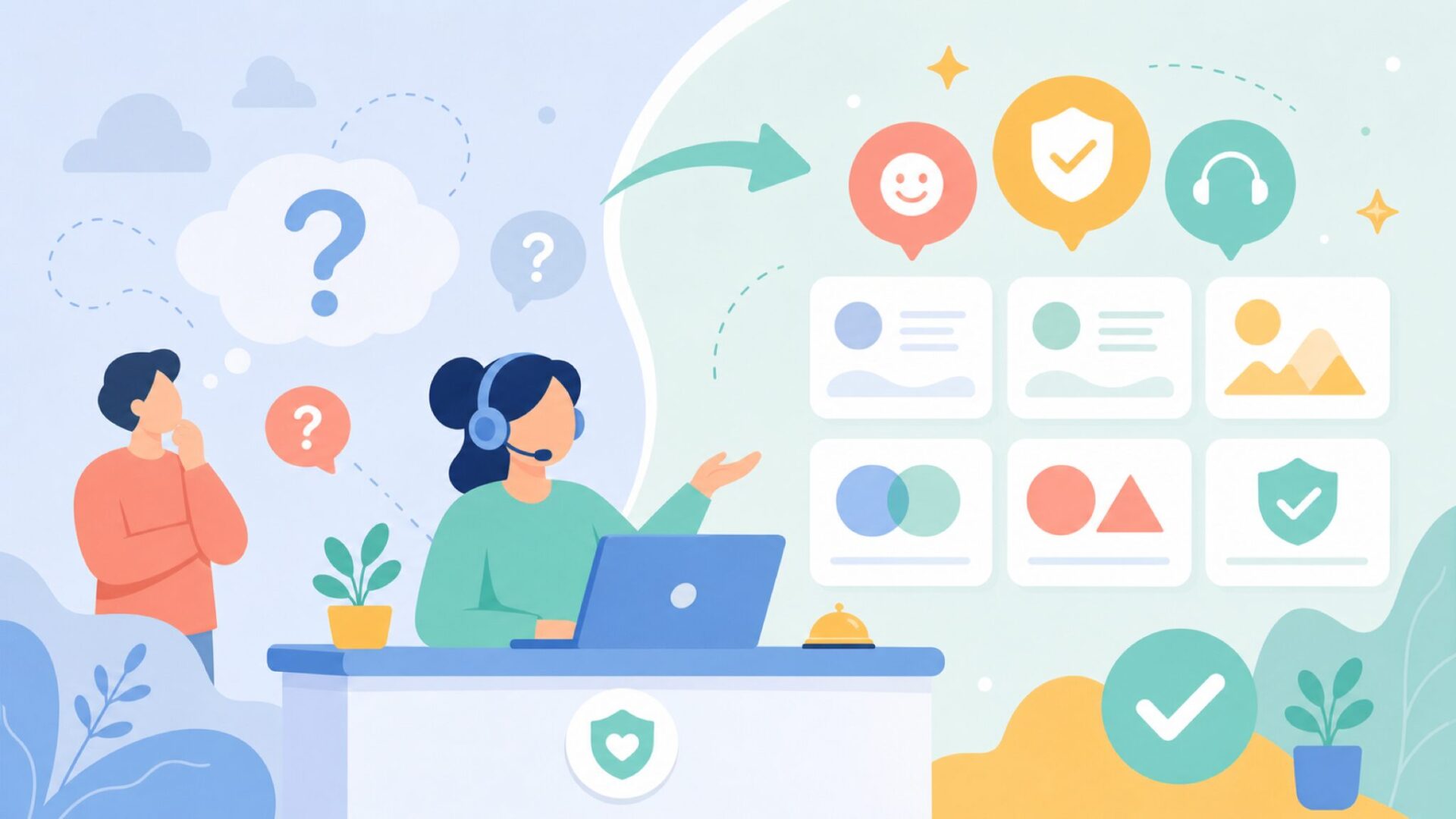 よくある質問を表すイラスト